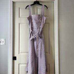 NWT Draper James Elegant Checkered Midi Dress